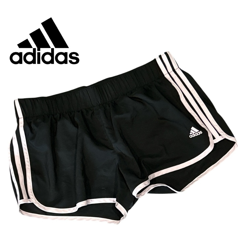 adidas Women’s L3” Energy Running Balck and Pink Shorts - Size L